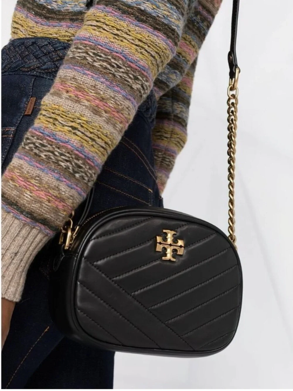 Black Tory Burch quilted crossbody